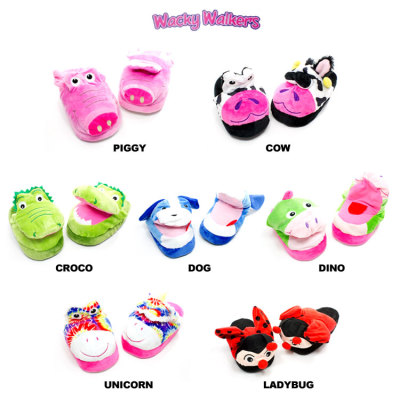 Kids Wacky Walkers Animated Slippers