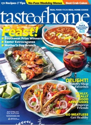 1-Yr (7 issues) of Taste Of Home Magazine Subscription